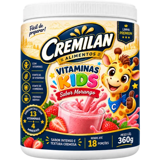 Cremilan Vitaminas Kids Morango